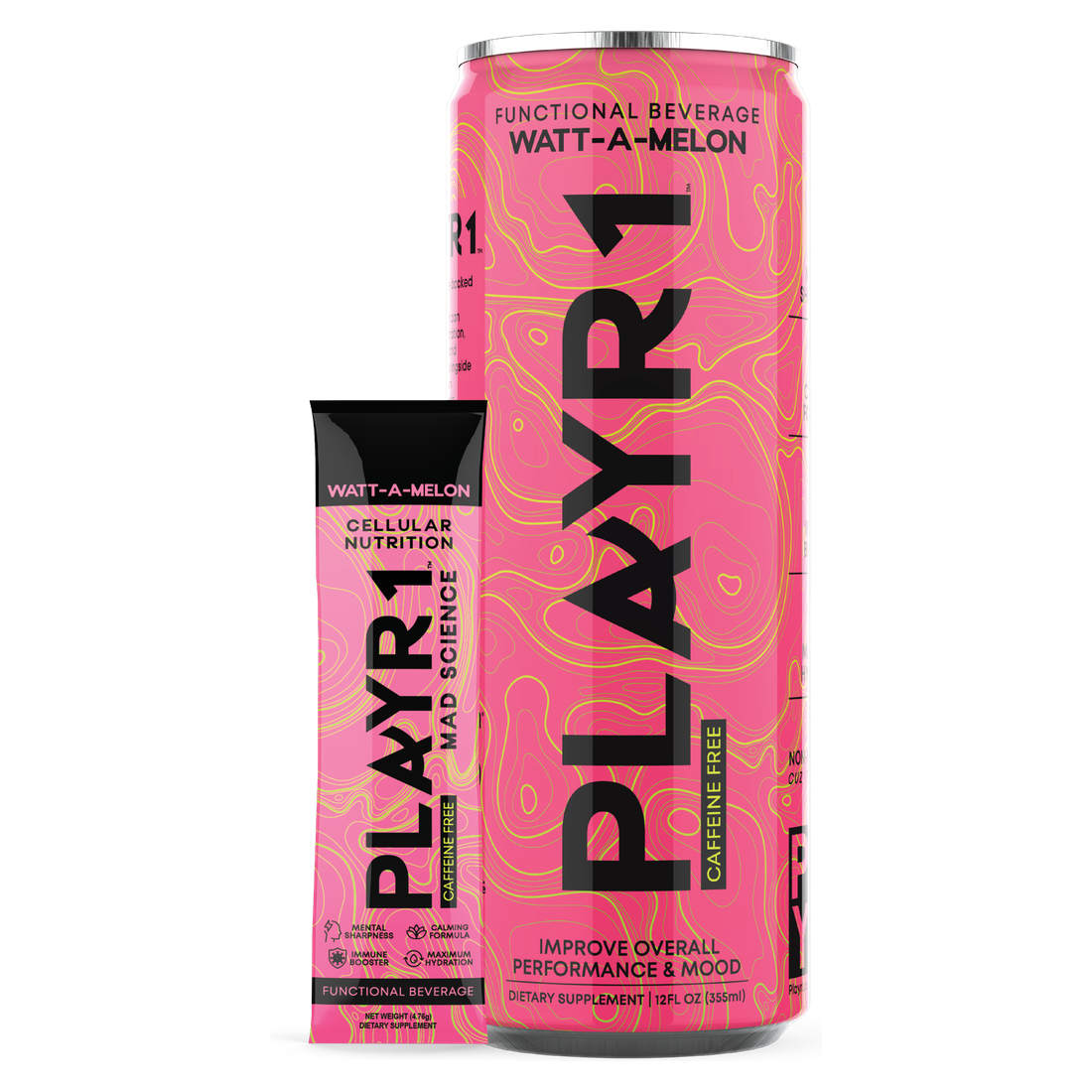 PLAYR1 Watt-A-Melon can and stick pack